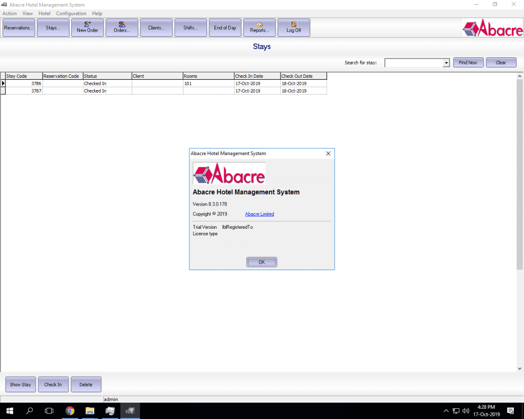 Abacre Hotel Management System 8.3 Abacre Hotel Management System 8.3