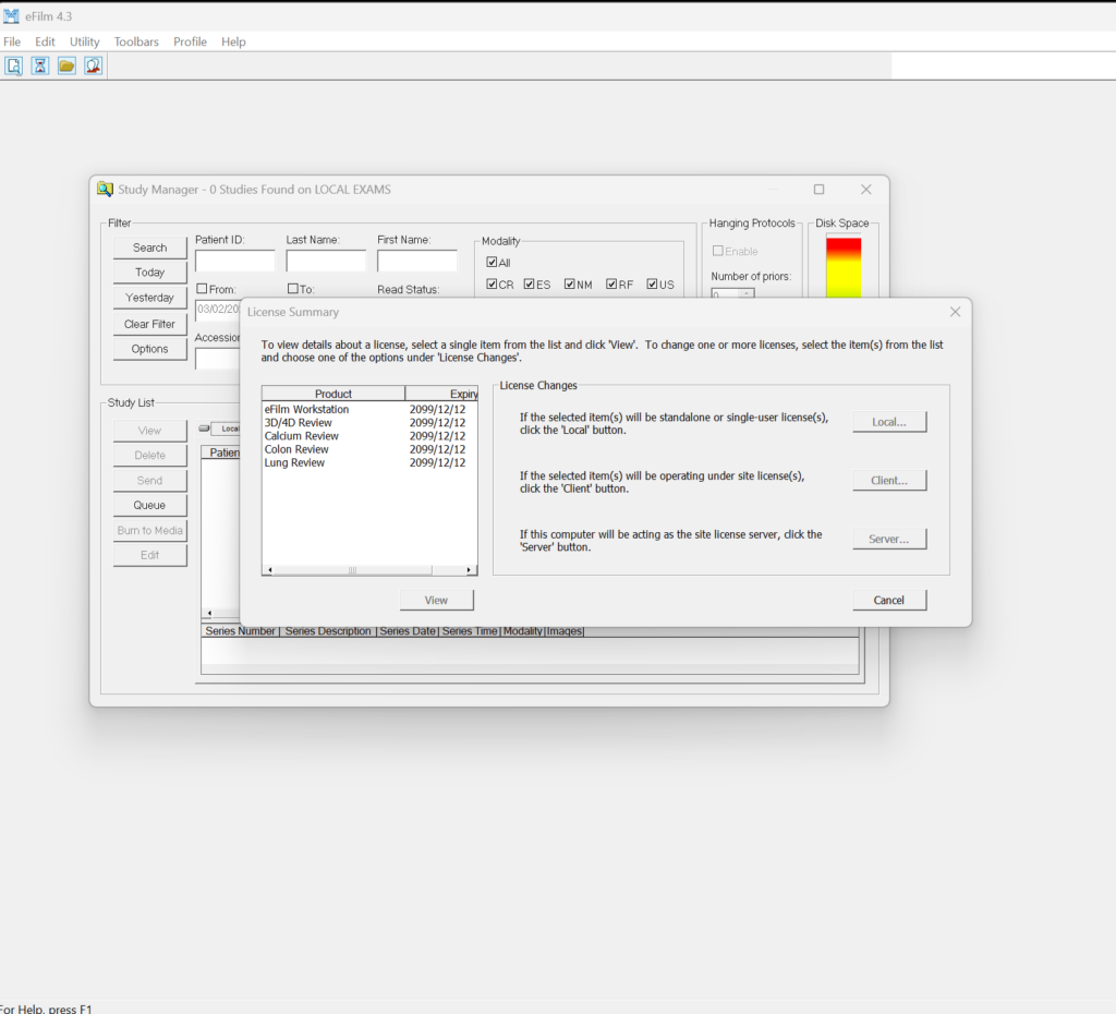 eFilm Workstation 4.3 eFilm Workstation 4.3